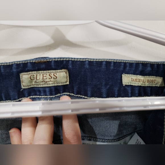 Guess jeans, bootcut with light distress. Sz 32 - Picture 3 of 3